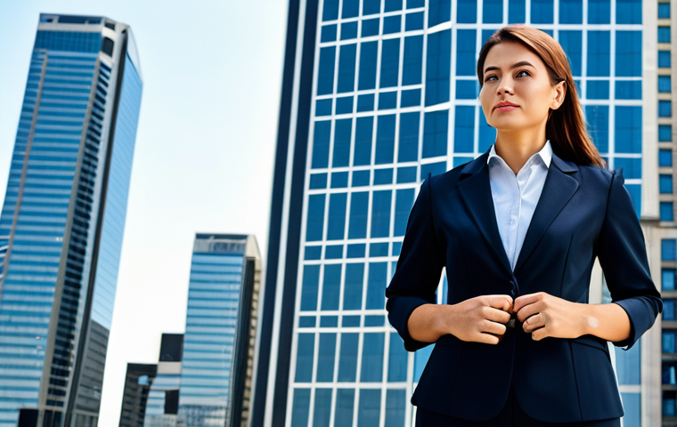 자기주도학습코치 전문성 키우는 법 - **Prompt:** A skilled female doctor in a clean, modern hospital office, wearing a modest lab coat, f...