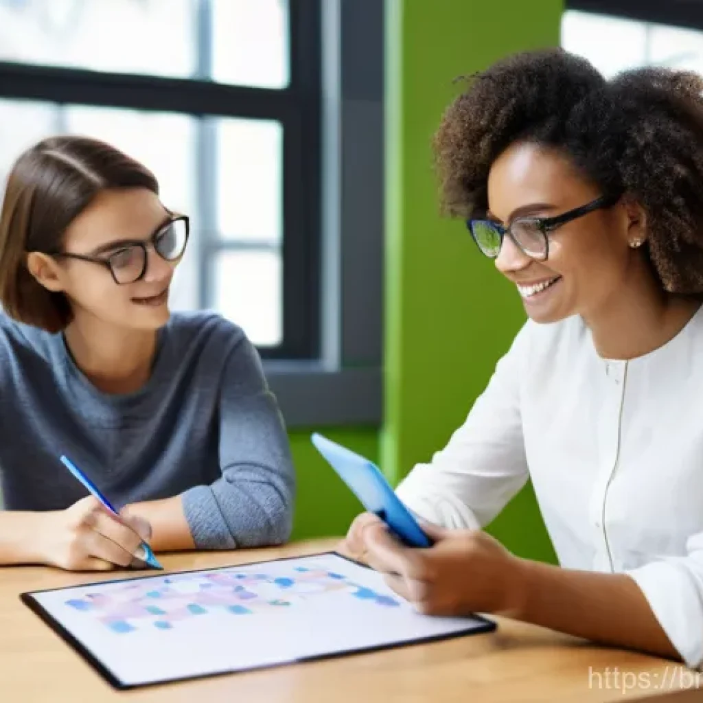 자기주도학습코치가 주의해야 할 코칭 법칙 - **Prompt:** A diverse, casually dressed young adult student, focused yet relaxed, sits comfortably a...