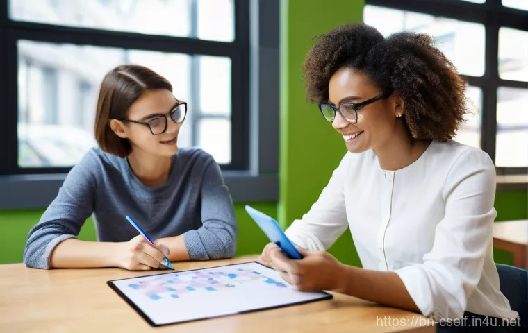 자기주도학습코치가 주의해야 할 코칭 법칙 - **Prompt:** A diverse, casually dressed young adult student, focused yet relaxed, sits comfortably a...