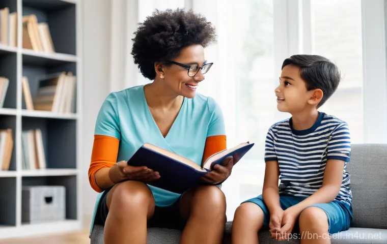 자기주도학습코치 홍보 콘텐츠 작성법 - **Prompt:** A warm, inviting, eye-level shot of a female self-directed education coach, a concerned ...